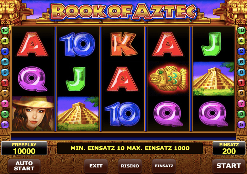 Book of Aztec slots spielautomaten